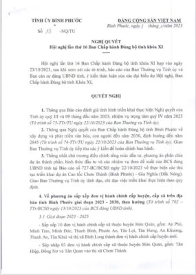 Bình Phước Sẽ Sáp Nhập Các đơn Vị Hành Chính Cấp Xã Như Thế Nào?
