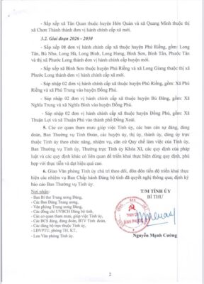 Bình Phước Sẽ Sáp Nhập Các đơn Vị Hành Chính Cấp Xã Như Thế Nào?